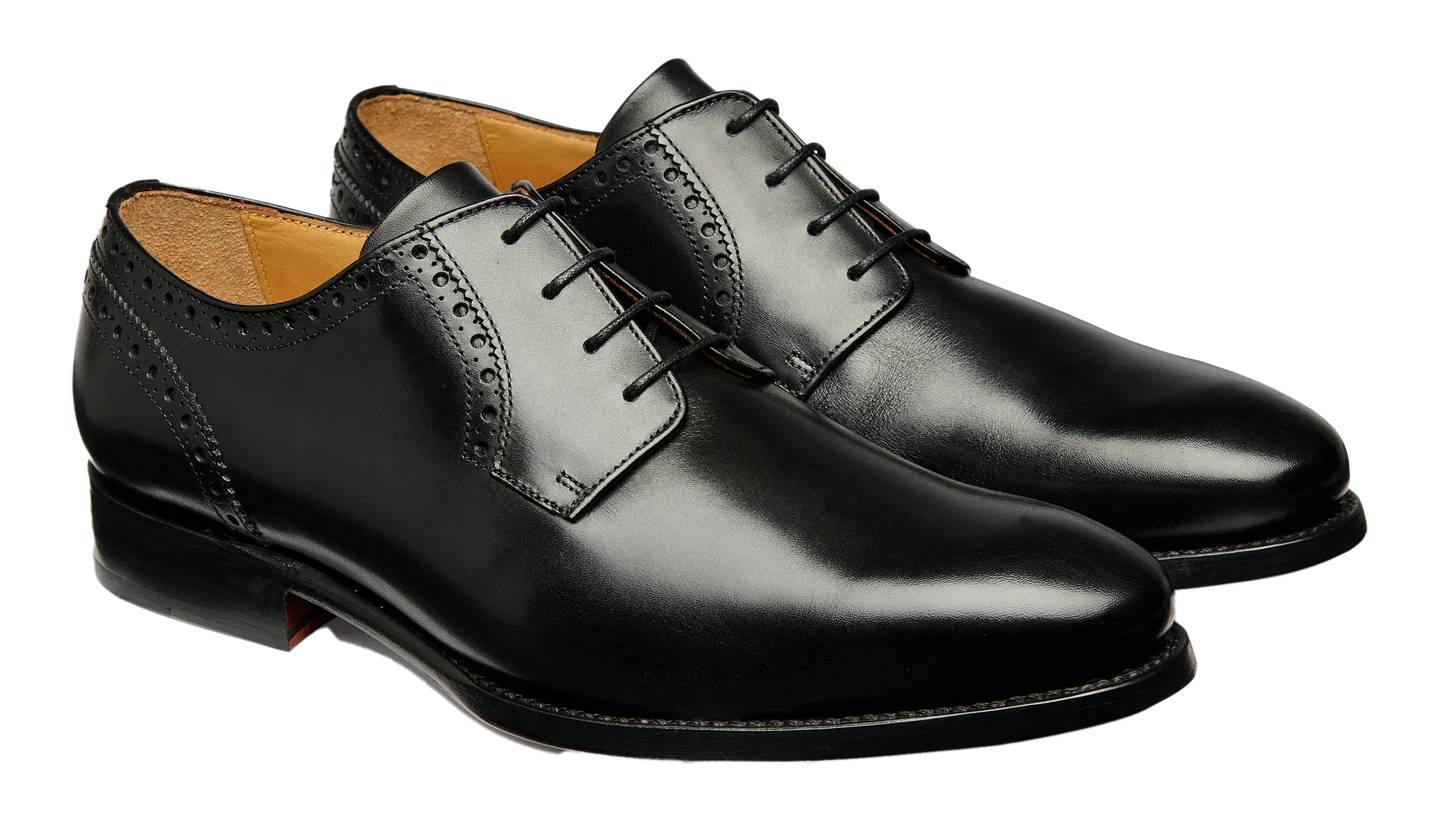 Morriston - Black Calf Subtle Detail Leather Walk
