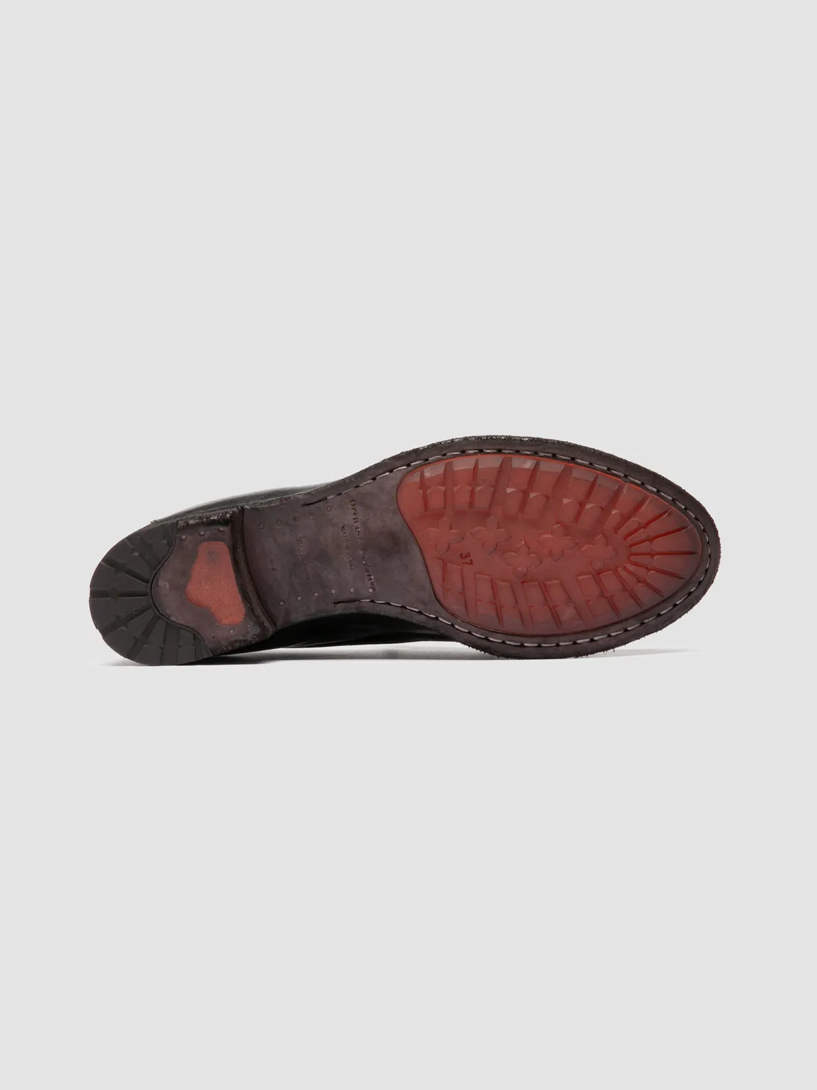 Path Free LEXIKON 158 -Green Leather Penny Loafers
