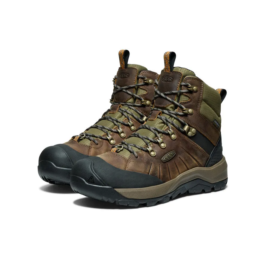 Comfort Hiking Boots Rock Surface Men's Revel IV Polar Waterproof Boot  |  Bison/Orange Pepper