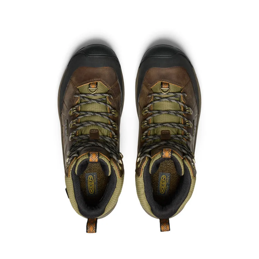 Climbing Boots Fit Men's Revel IV Polar Waterproof Boot  |  Bison/Orange Pepper