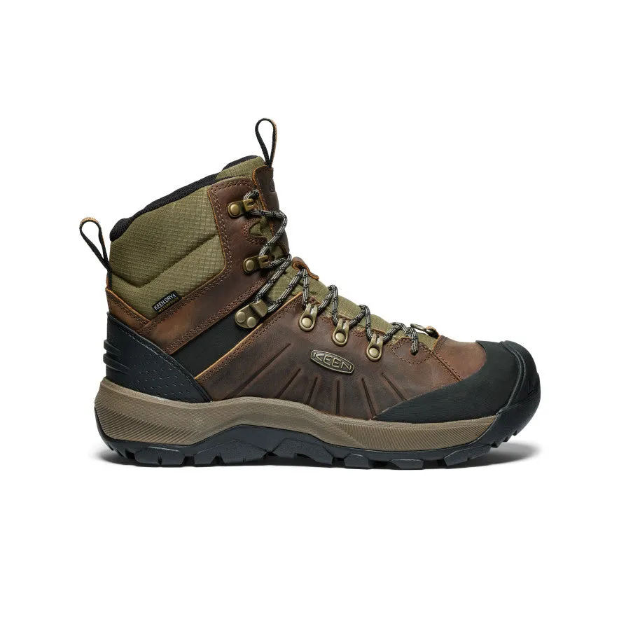 Travel Rock Climbing Fit Men's Revel IV Polar Waterproof Boot  |  Bison/Orange Pepper