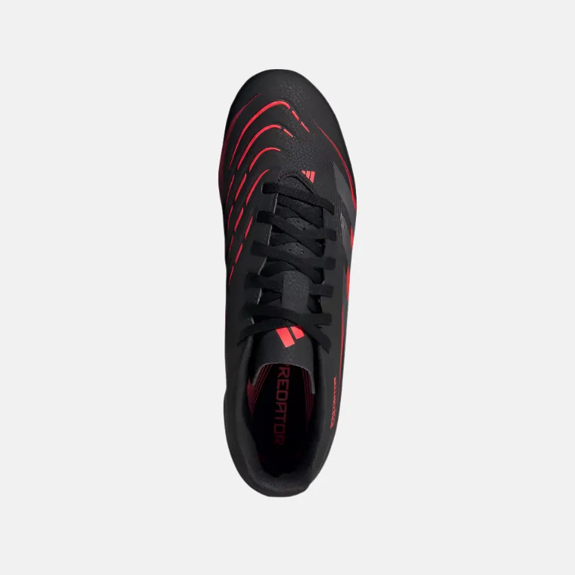Adidas Predator Club Firm Multi-Ground Football Shoes -Core Black/Grey Four/Lucid Red training support