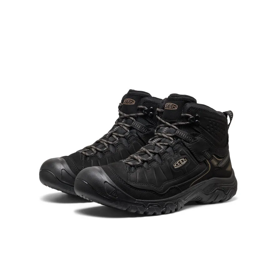 Men's Targhee IV Waterproof Hiking Boot  |  Triple Black All Weather Gear Trail Explore