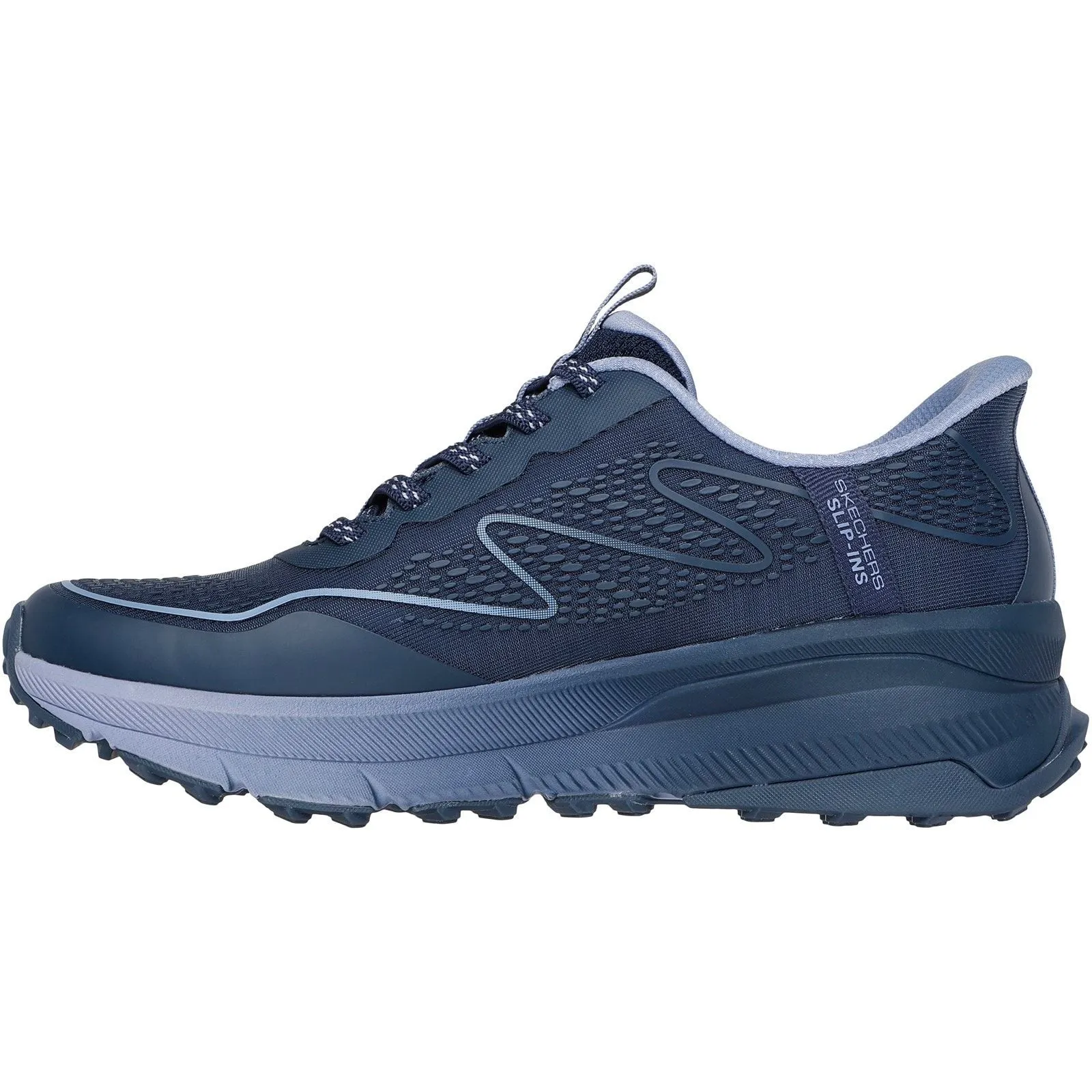High Altitude Fit Skechers Womens Switch Back Mist Hiking Shoes Navy