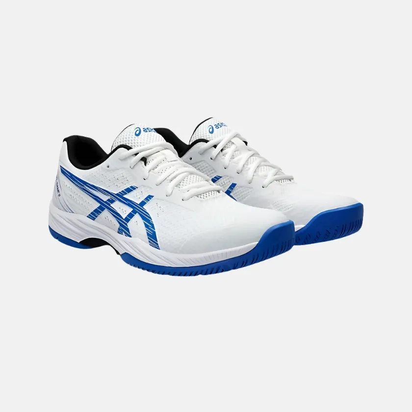 Urban Style Asics GEL-GAME 9 Men's Tennis Shoes -White/Tuna Blue