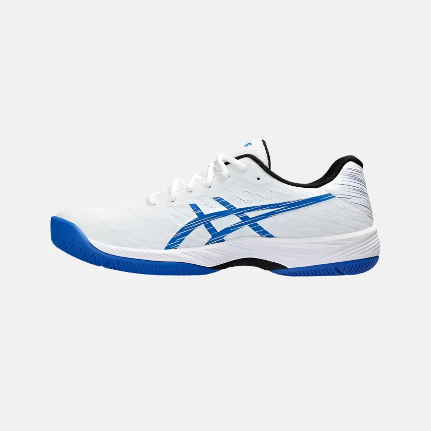 Asics GEL-GAME 9 Men's Tennis Shoes -White/Tuna Blue warm weather