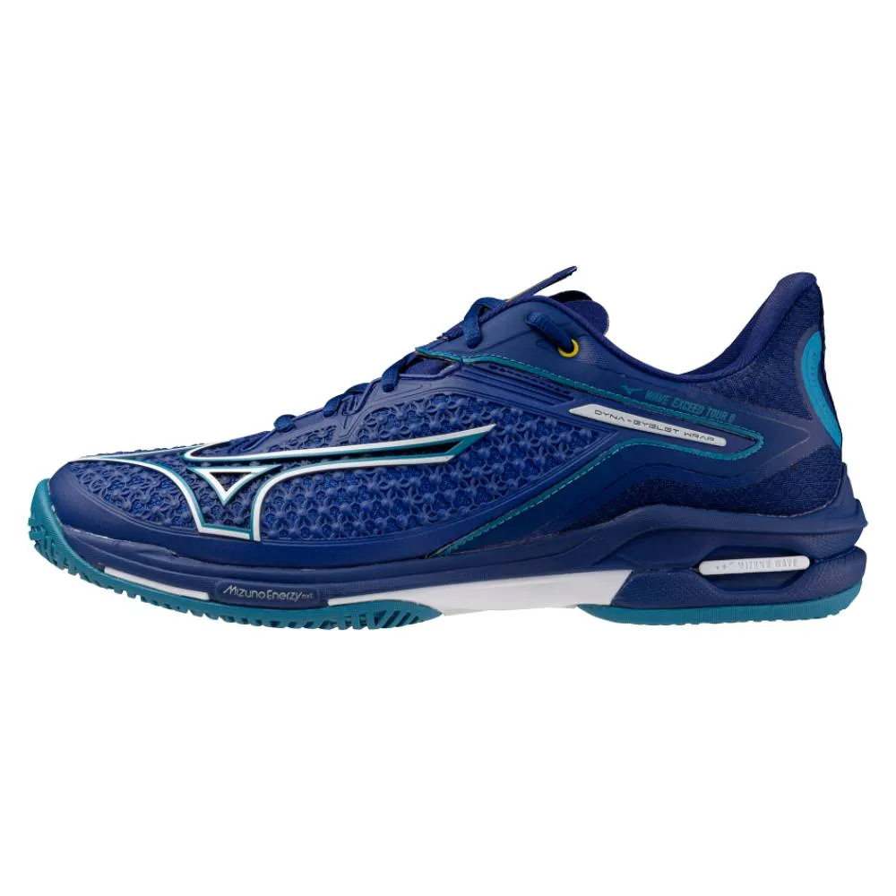 Mizuno Wave Exceed Tour 6 AC Men's Tennis Shoe (Bellwether Blue/White) Gym workout
