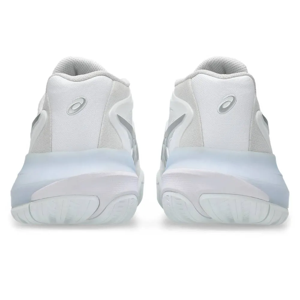 Asics Gel Resolution X Women's Tennis Shoe (White/Pure Silver) Zip Closure Basic Comfort