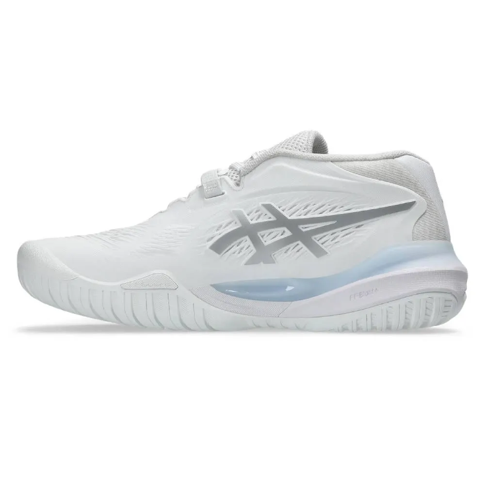 Asics Gel Resolution X Women's Tennis Shoe (White/Pure Silver) fitness enthusiasts Comfort Motion