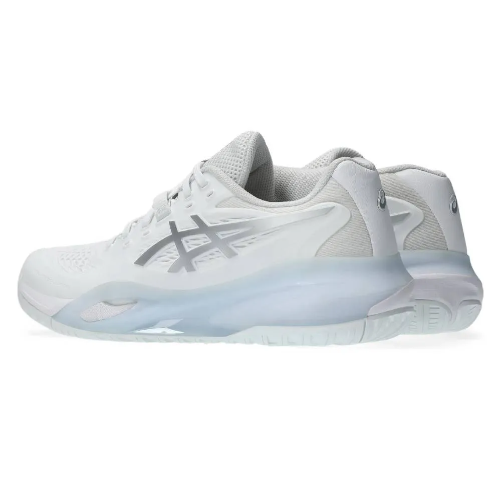 Compact Fit Asics Gel Resolution X Women's Tennis Shoe (White/Pure Silver)