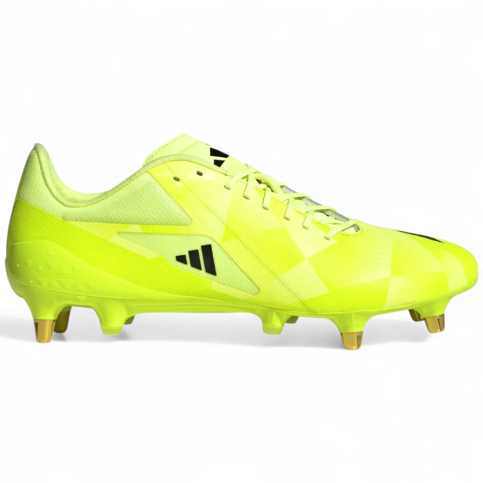 adidas Adizero RS15 Pro Adults Soft Ground Rugby Boots Metal Tips Support Padding