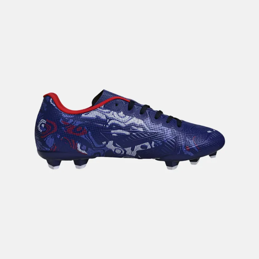 Training Zone Foot Forward Nivia Safari Men's Football Shoes -Navy Blue/Red