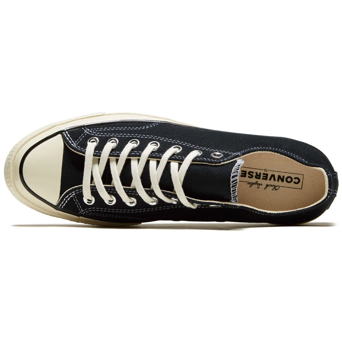 Hard Grip Durable Build Converse Chuck 70 Ox Shoes - Black/Black/Egret