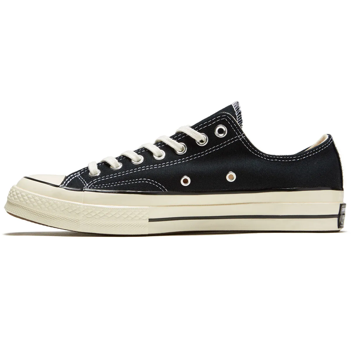 Converse Chuck 70 Ox Shoes - Black/Black/Egret Soft Style