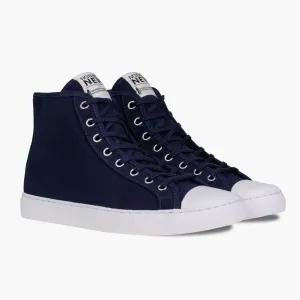 Women's Classic High Top | Navy x White Airport Run Route Walk