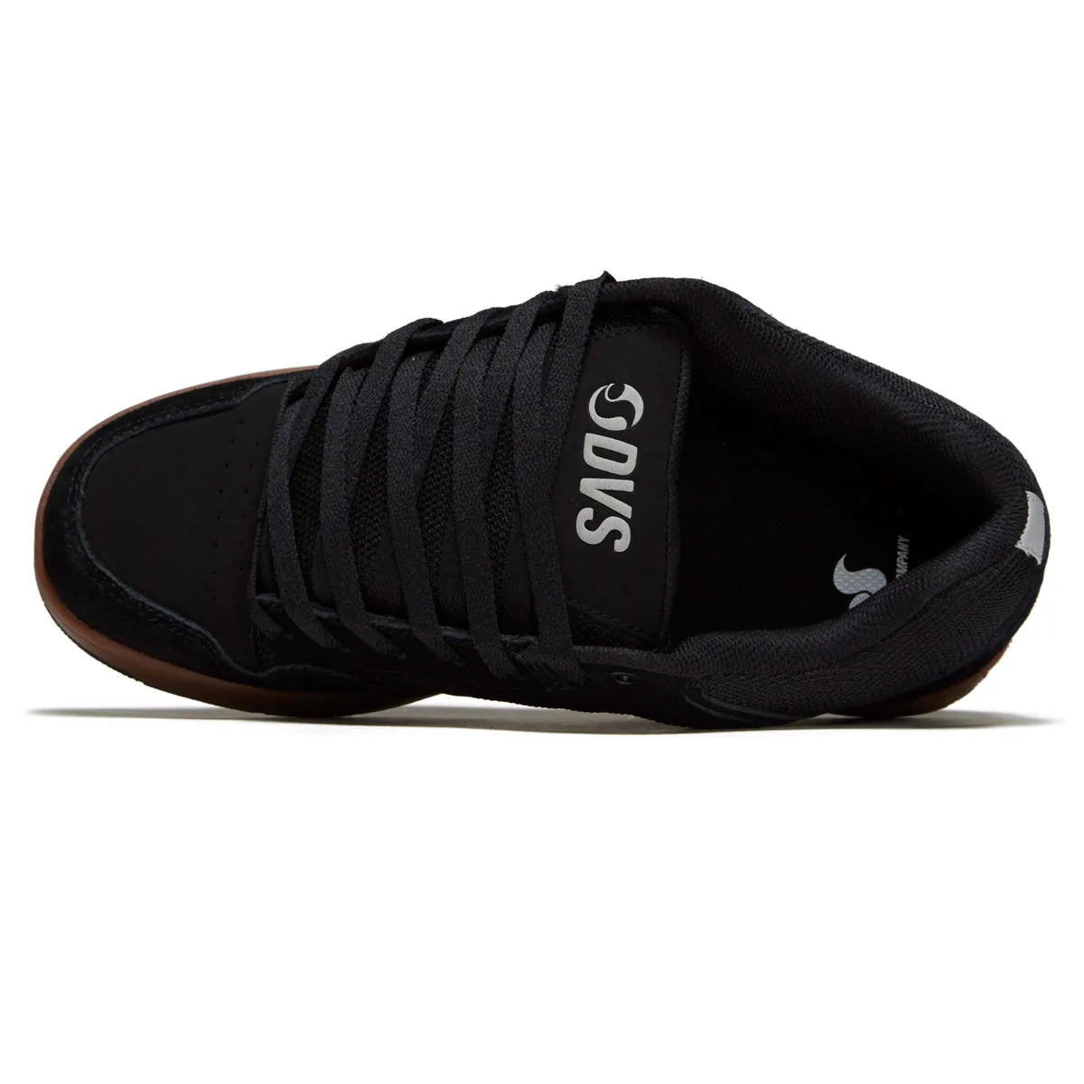 Skater Style DVS Enduro 125 Shoes - Black/Gum/Suede