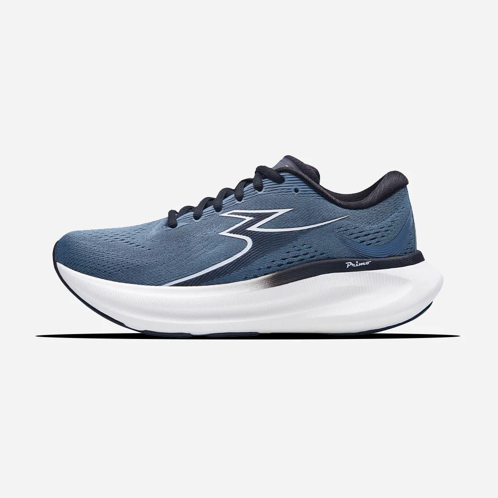 361-ELEOS: Stormy Weather/White Retro Style Fila Trainer