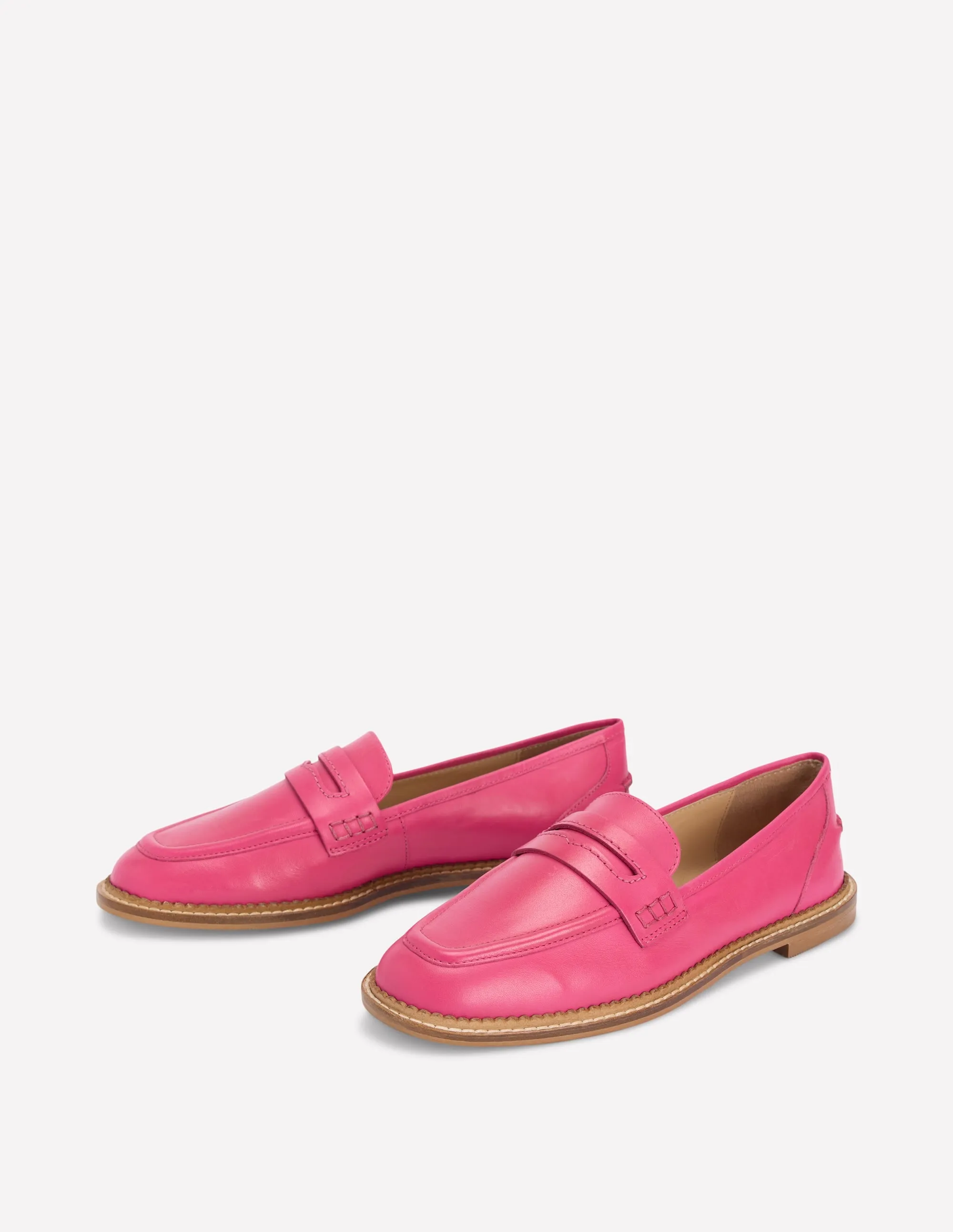 Nya Penny Loafers-Pink Tall Frame Breathable Slip-Ons