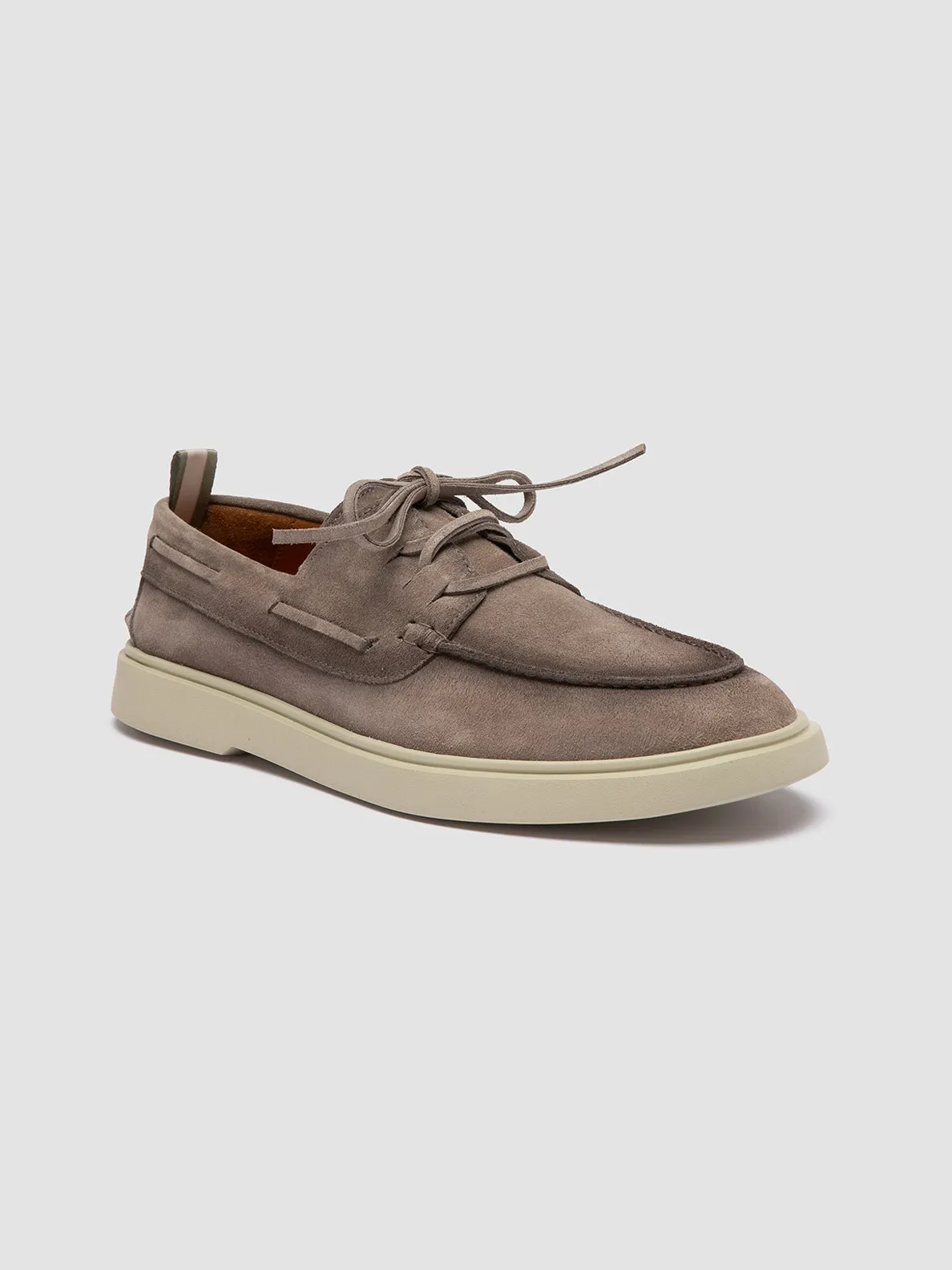 BONES 013 - Grey Suede Boat Shoes Mountain Lane