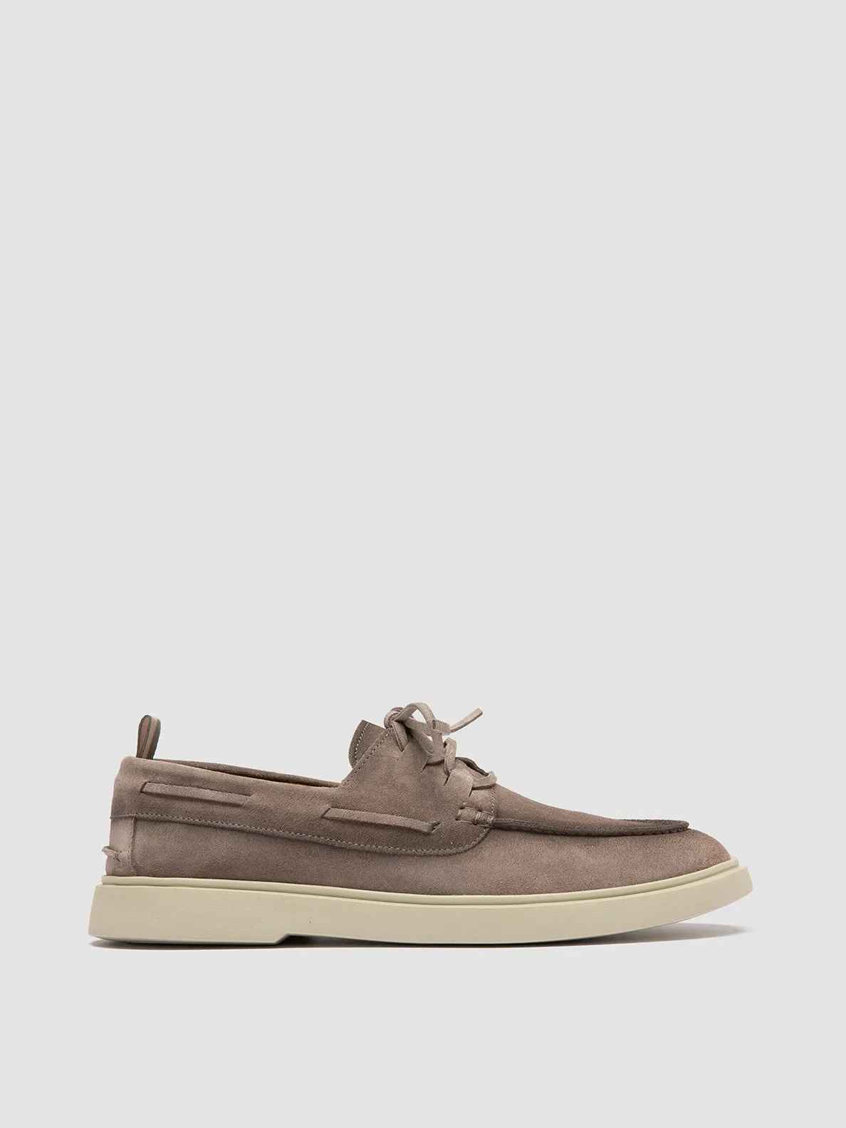 BONES 013 - Grey Suede Boat Shoes Toe Free