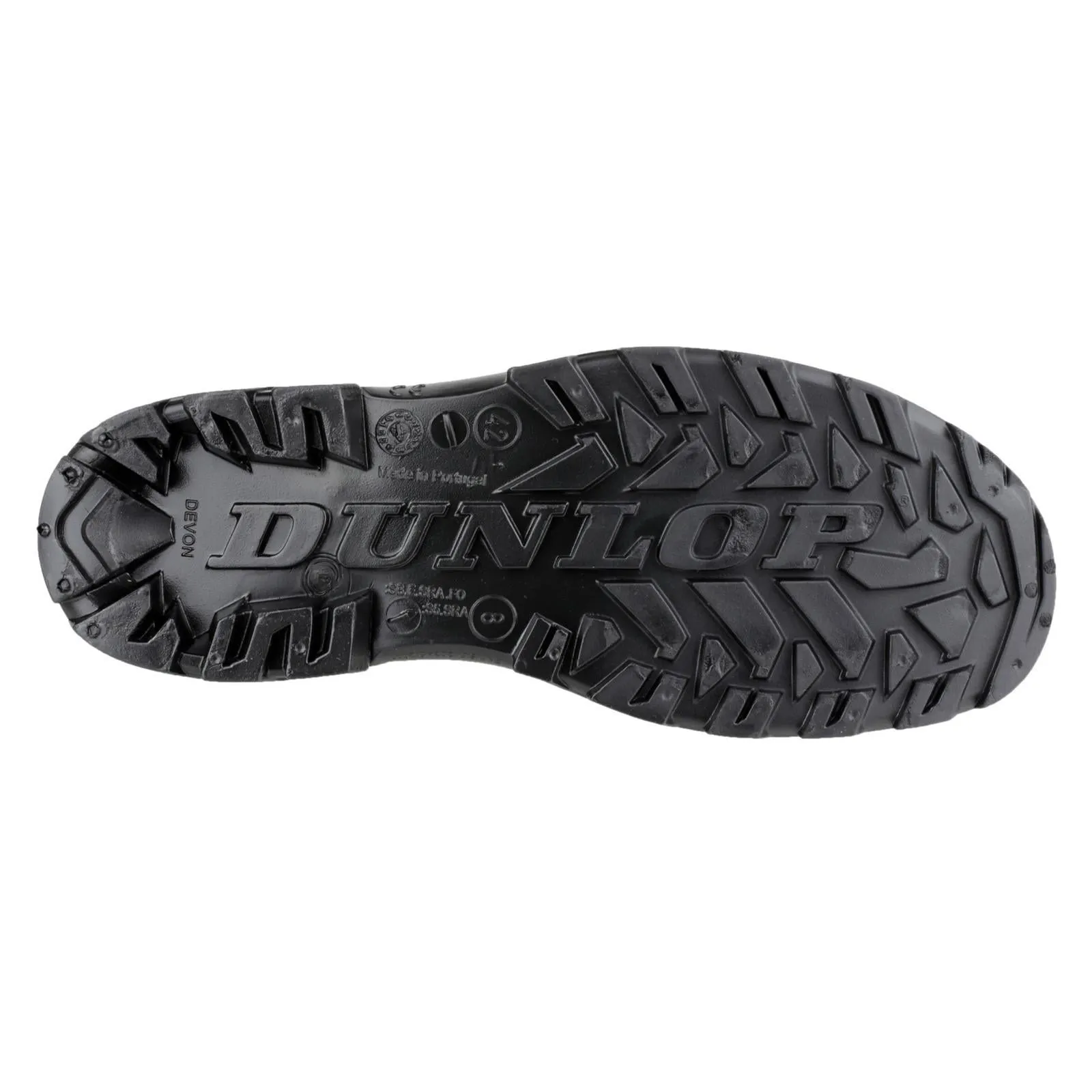 Dunlop Unisex Devon Full Safety Wellington Green/Black Waterproof Style