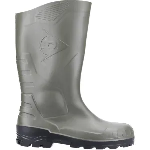 All Weather Fit Dunlop Unisex Devon Full Safety Wellington Green/Black
