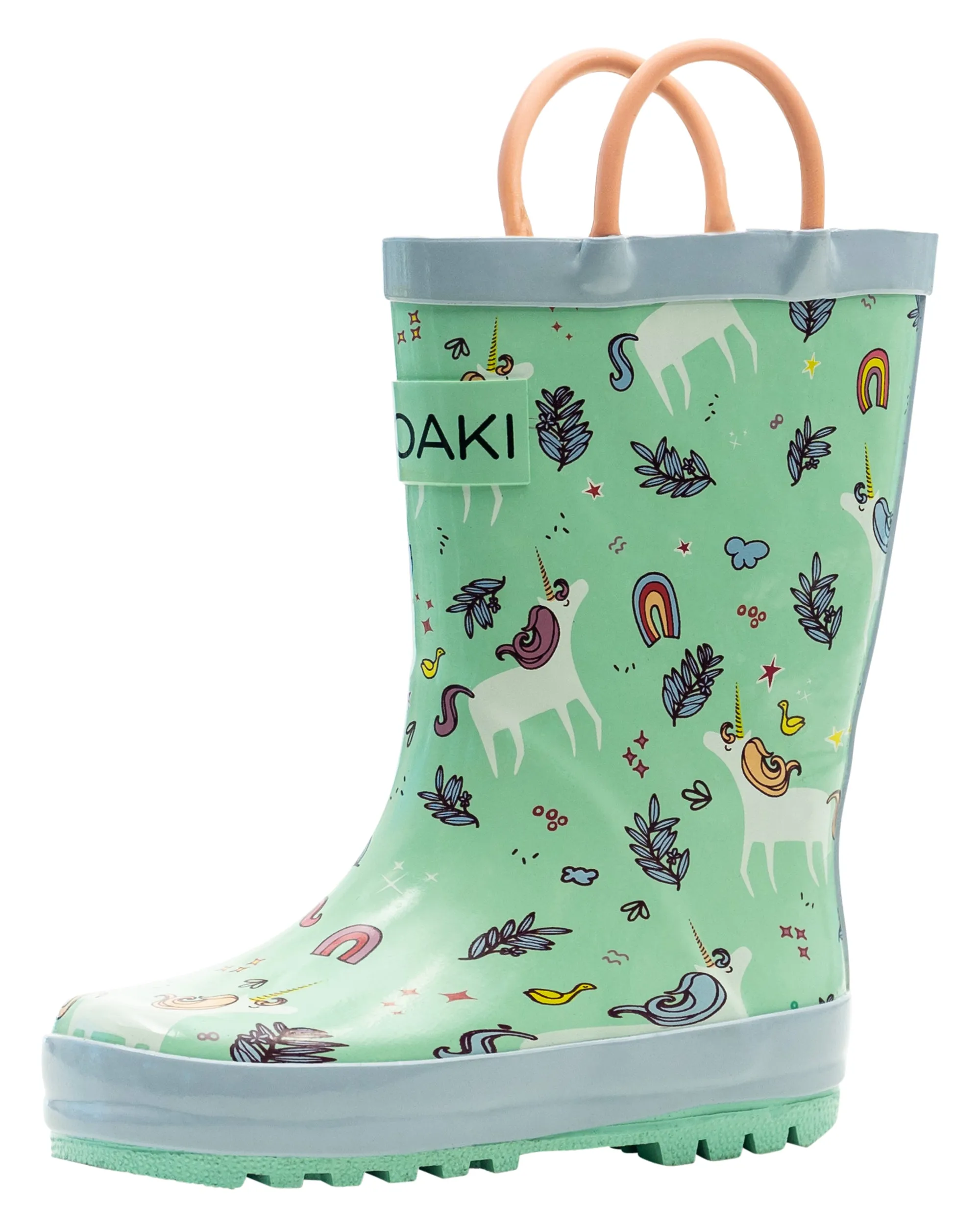 Snooty Unicorn Loop Handle Rubber Rain Boots High Quality Winter Safe