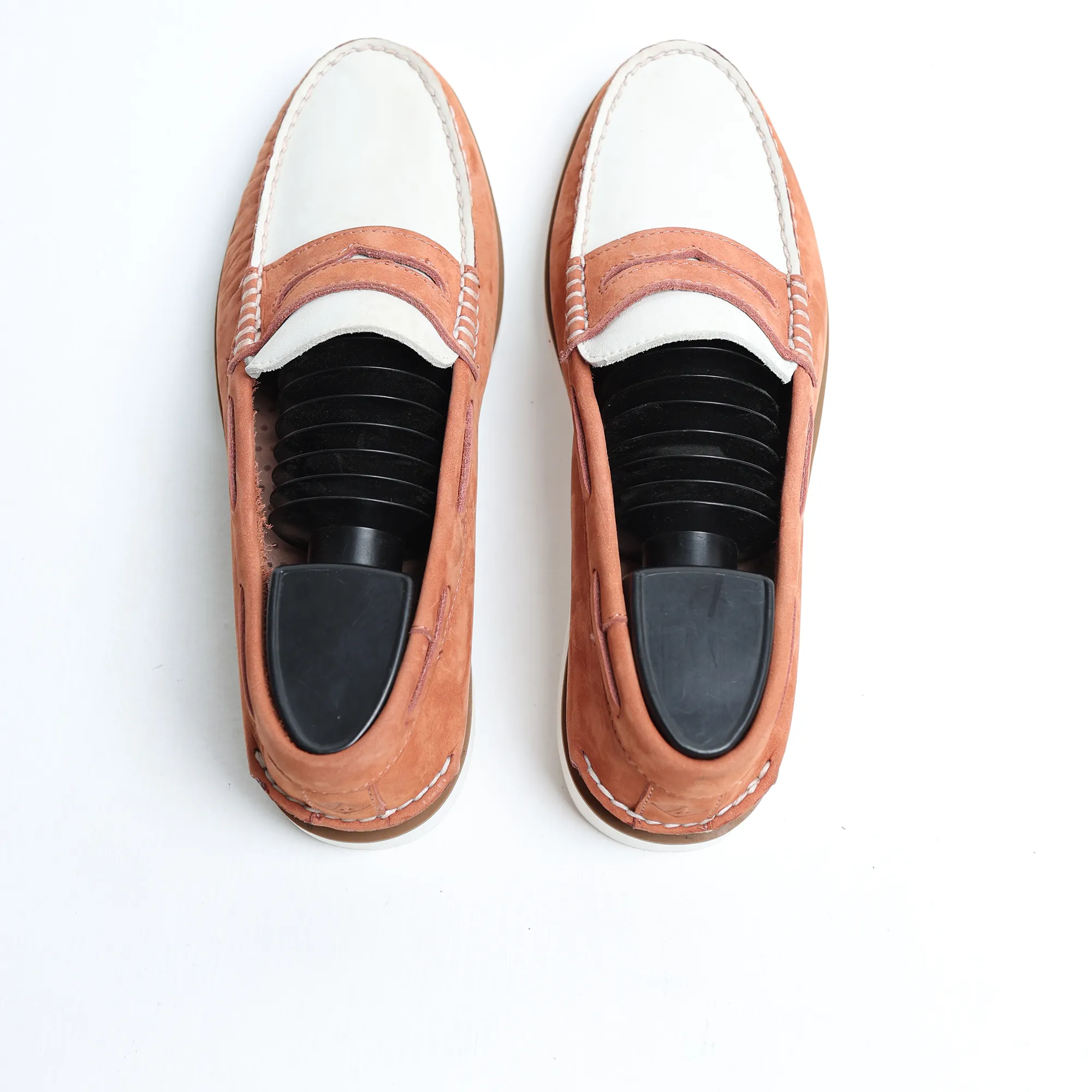 Cocktail Party Rubber Sole Sperry - Men's Authentic Original Double Sole Penny Loafer -White / Baked
