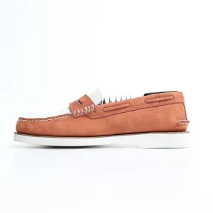 Sperry - Men's Authentic Original Double Sole Penny Loafer -White / Baked School Style Easy Walk