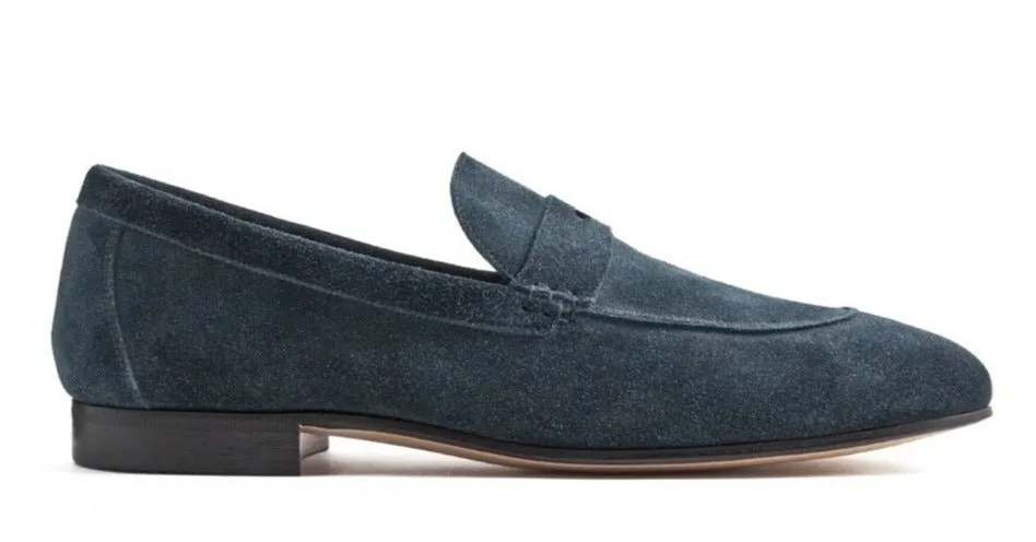 Path Ready Relaxed Fit Footwear LOAFER UNLINED WITH PENNY STRAP SUEDE LEATHER GLACIER