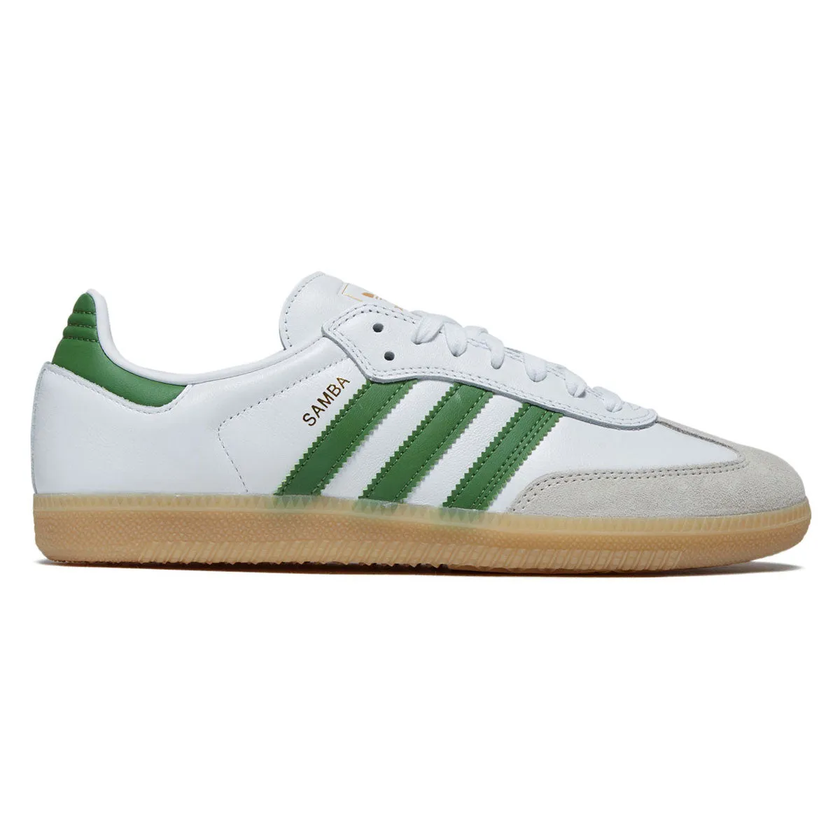 Adidas Samba ADV Shoes - Ftwr White/Green/Gum Free Ride Urban Chic