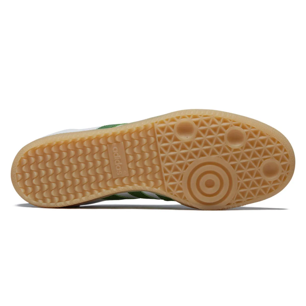 Suede Material Adidas Samba ADV Shoes - Ftwr White/Green/Gum