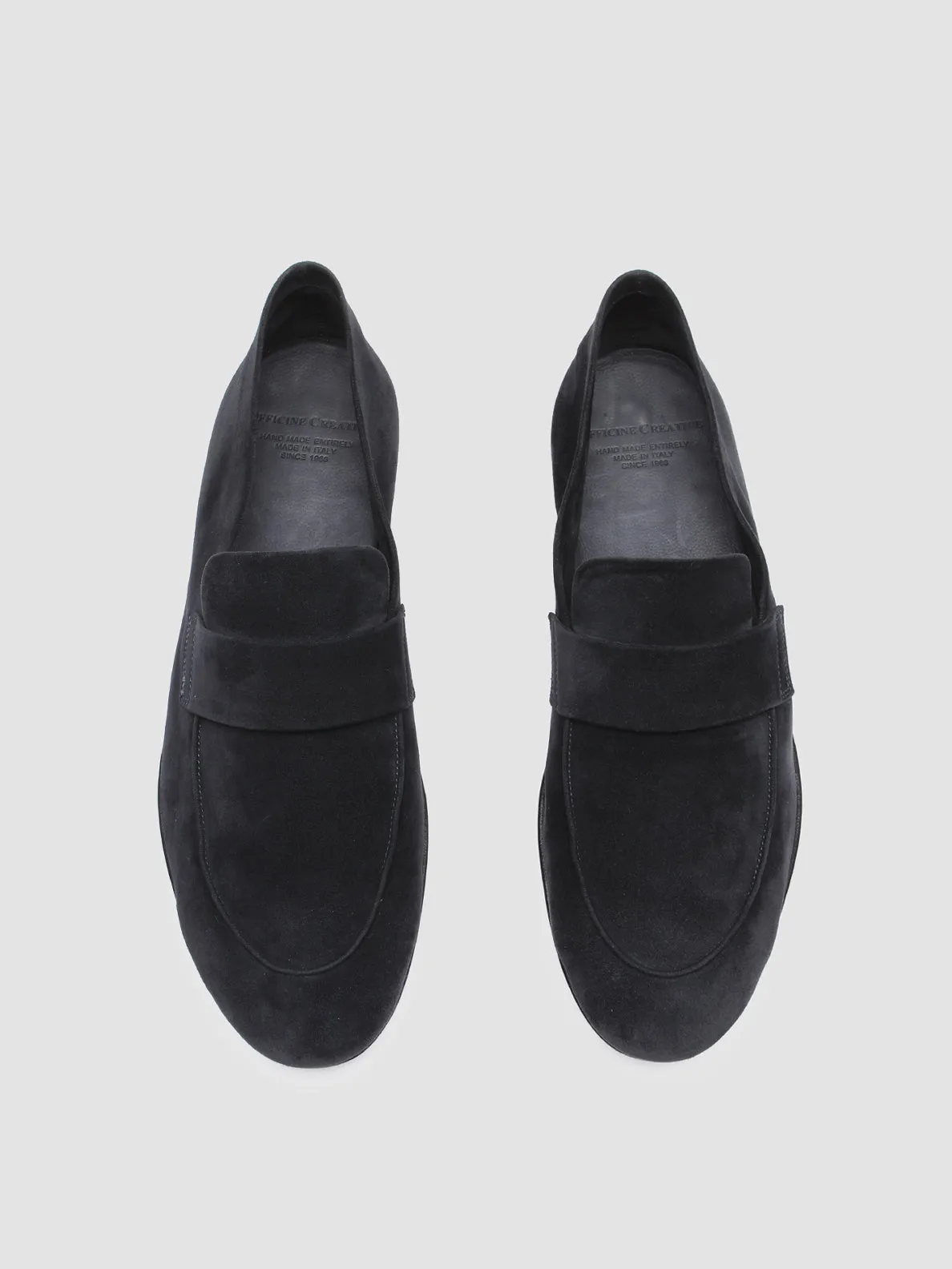 Wide fit AIRTO 001 - Navy Suede Loafers