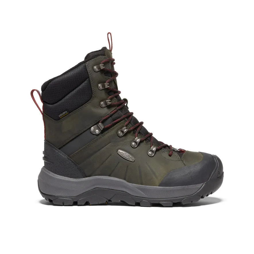 Trail Toughness Comfort Walk Men's Revel IV High Polar Waterproof Boot  |  Magnet/Red Carpet