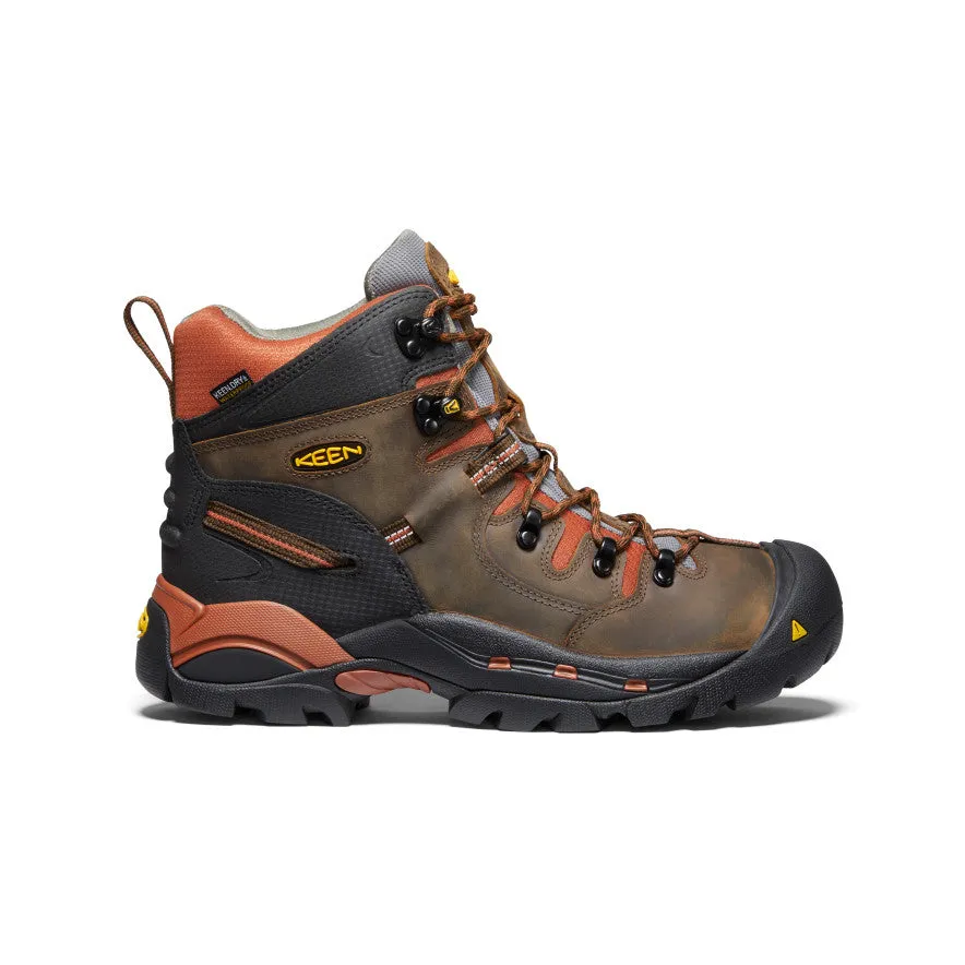 Men's Pittsburgh 6" Waterproof Boot (Soft Toe)  |  Cascade Brown/Bombay Brown Tough Build Multi-Terrain Footwear