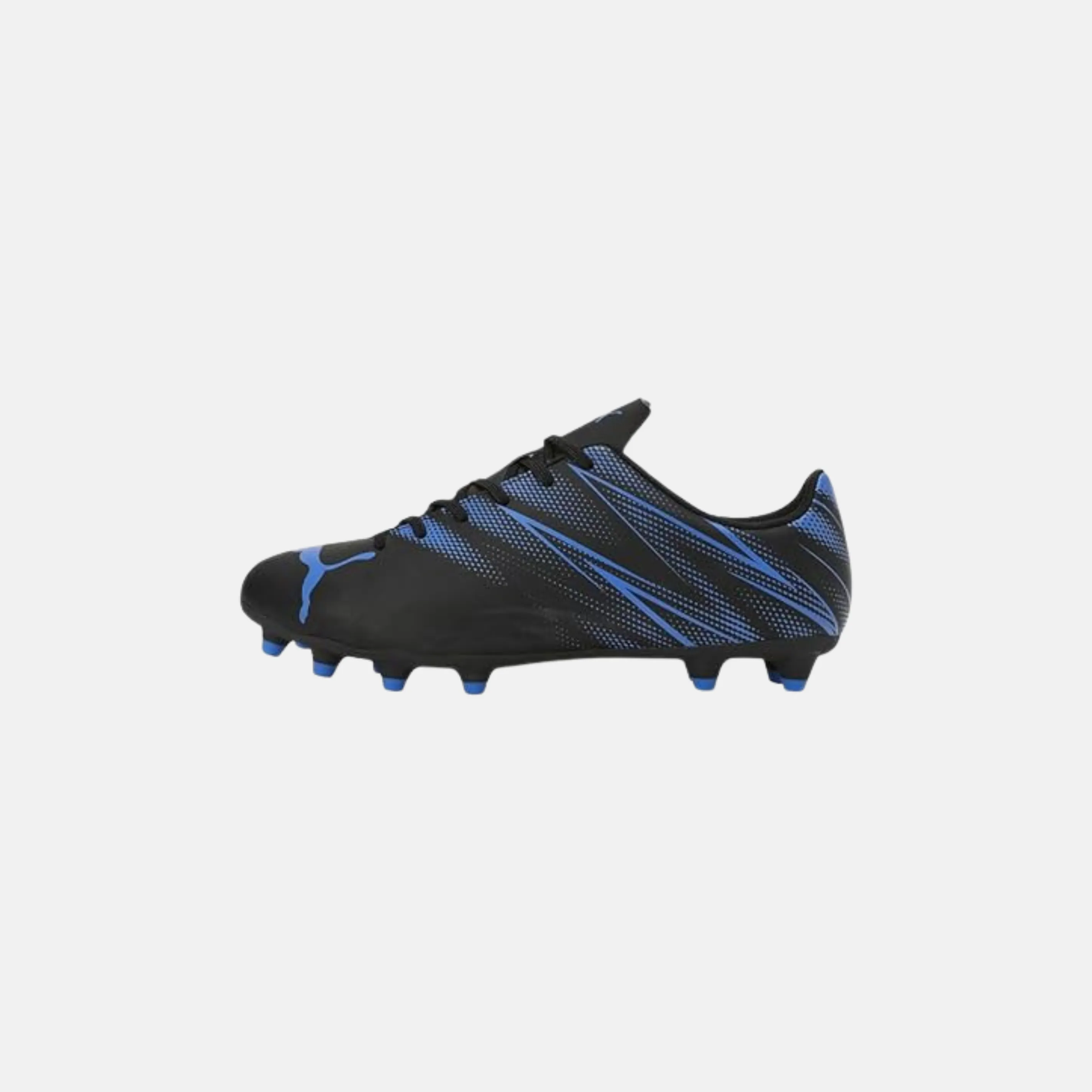 PUMA Men??s ATTACANTO FG/AG Football Shoe ?C Black-Bluemazing Match Drive