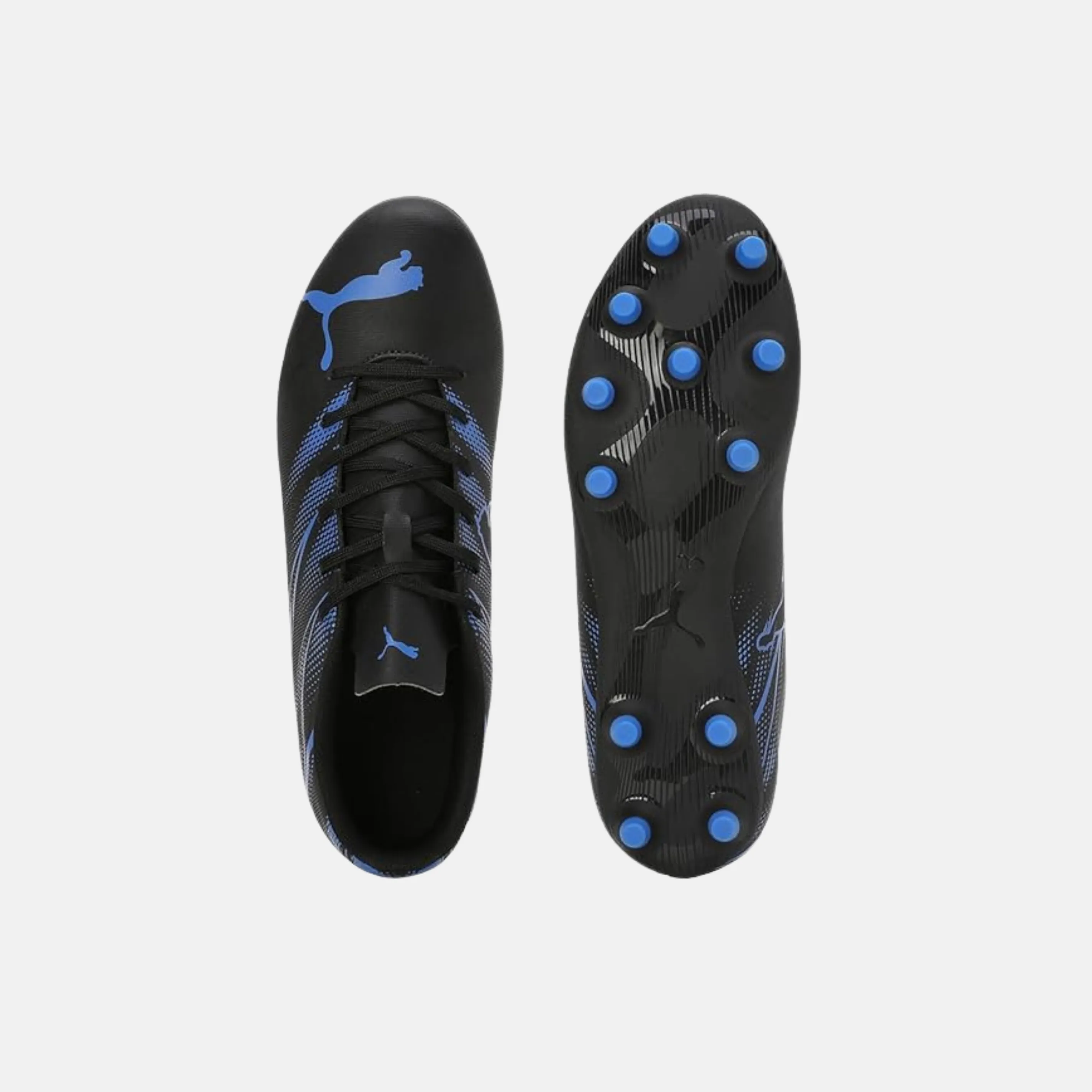 Leg Agility Heel lock PUMA Men??s ATTACANTO FG/AG Football Shoe ?C Black-Bluemazing