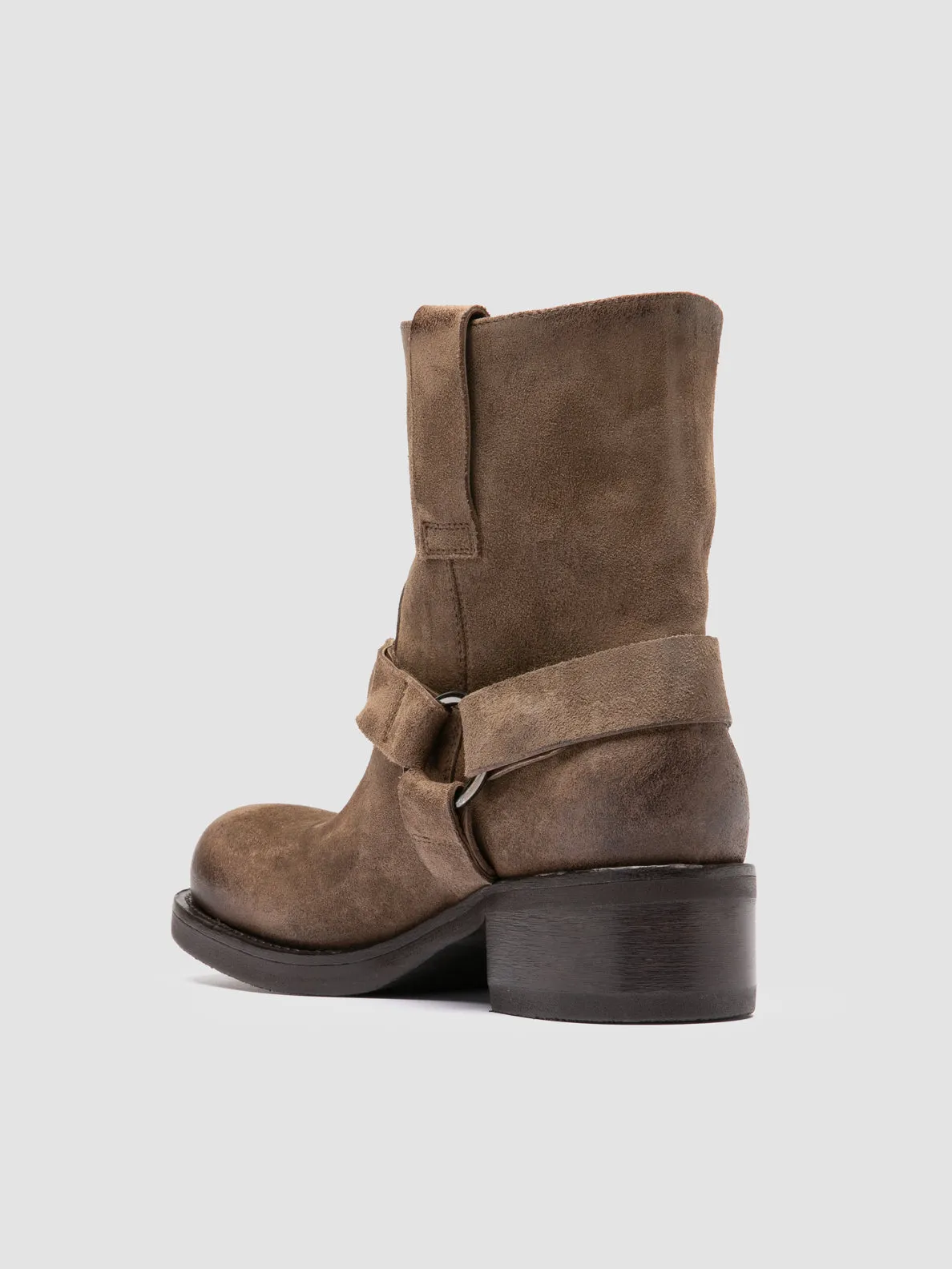 Italian Glam Surf Mode DANA 003 - Taupe Suede Pull-On Boots
