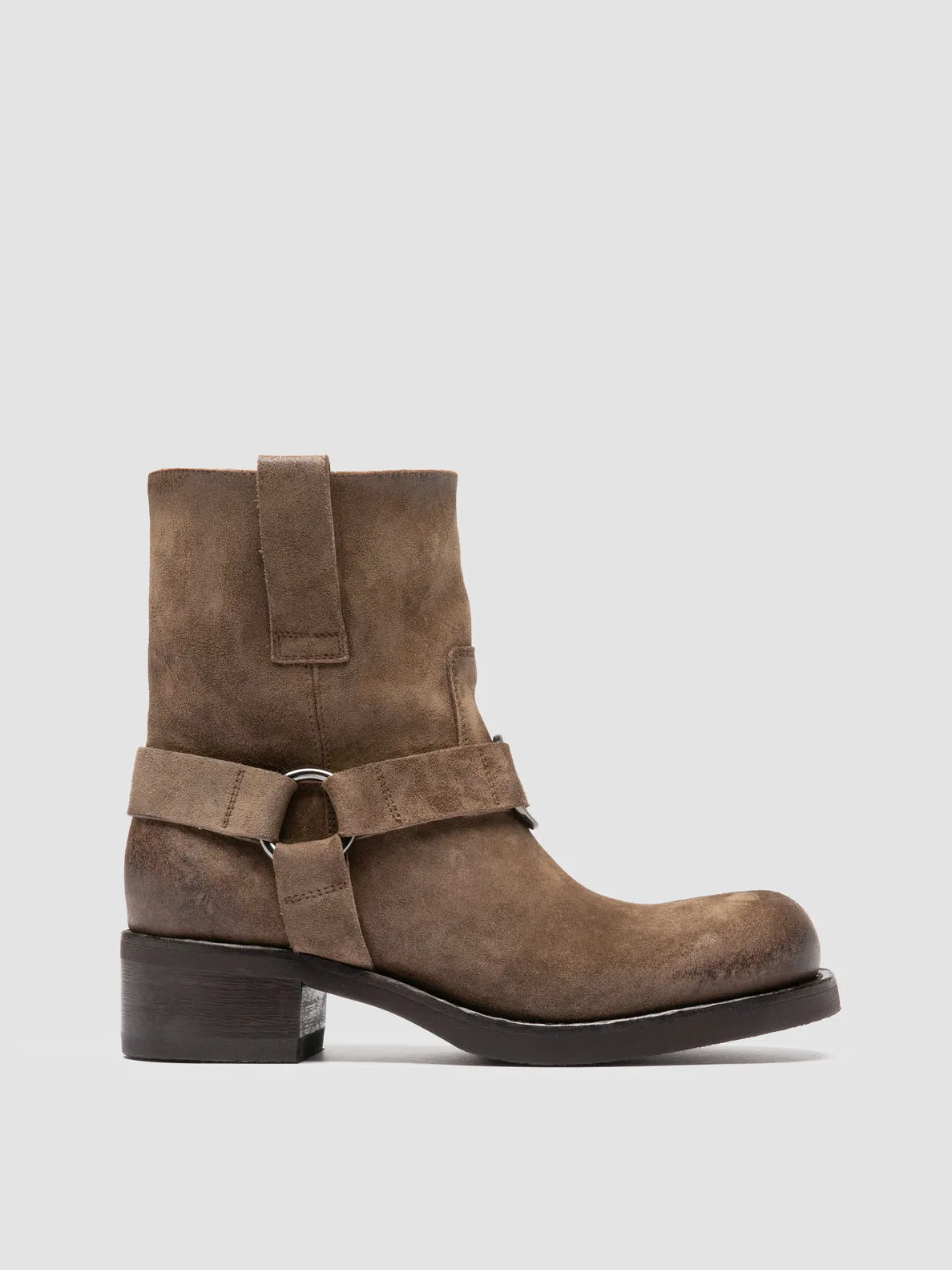 DANA 003 - Taupe Suede Pull-On Boots Peak Mode