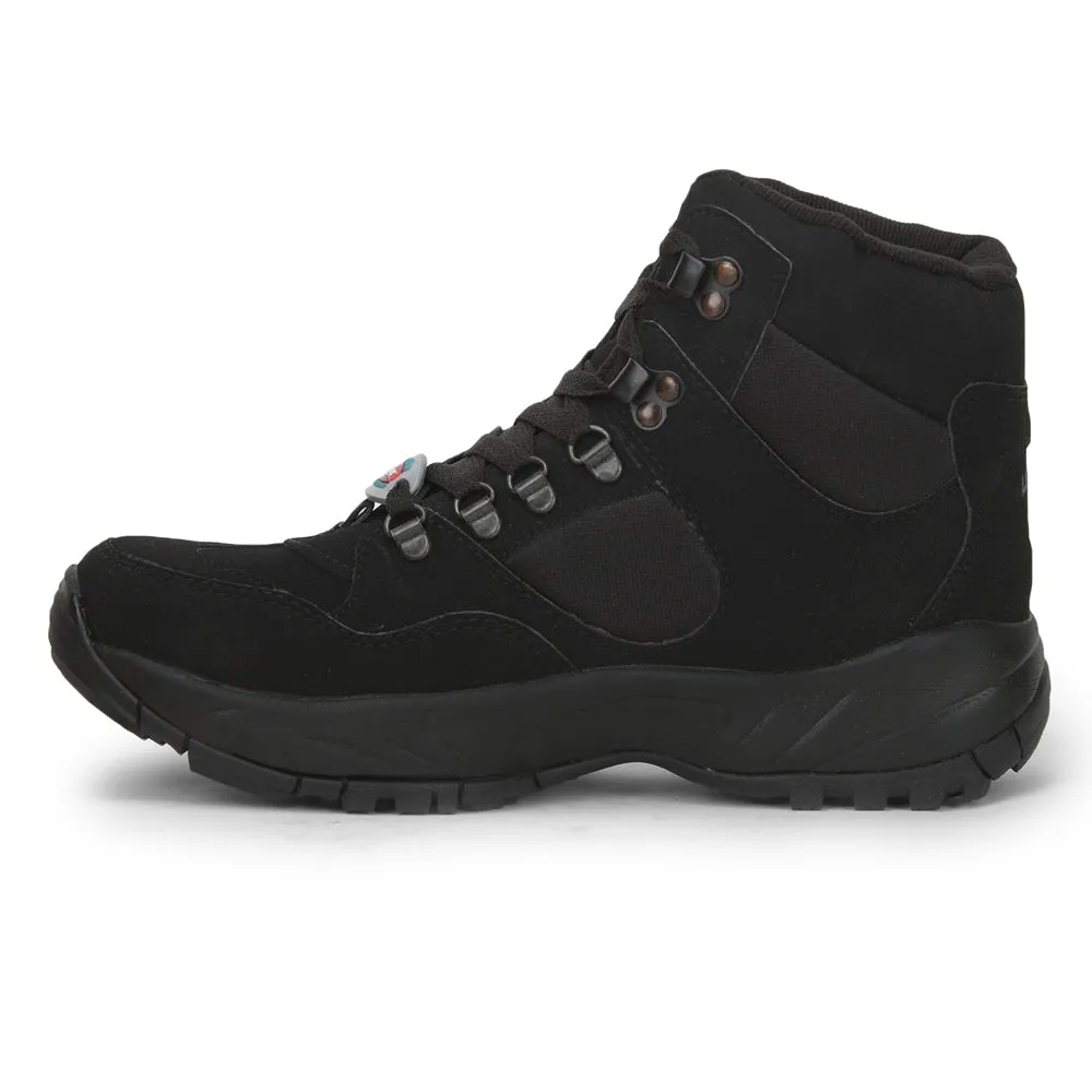 Freedom Casual (Black) Defence Hiking/Trekking Ankle Shoes EVREST-PRM By Liberty Supportive Design Shock absorption