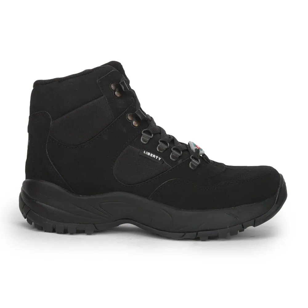 Packable Gear ergonomic Freedom Casual (Black) Defence Hiking/Trekking Ankle Shoes EVREST-PRM By Liberty