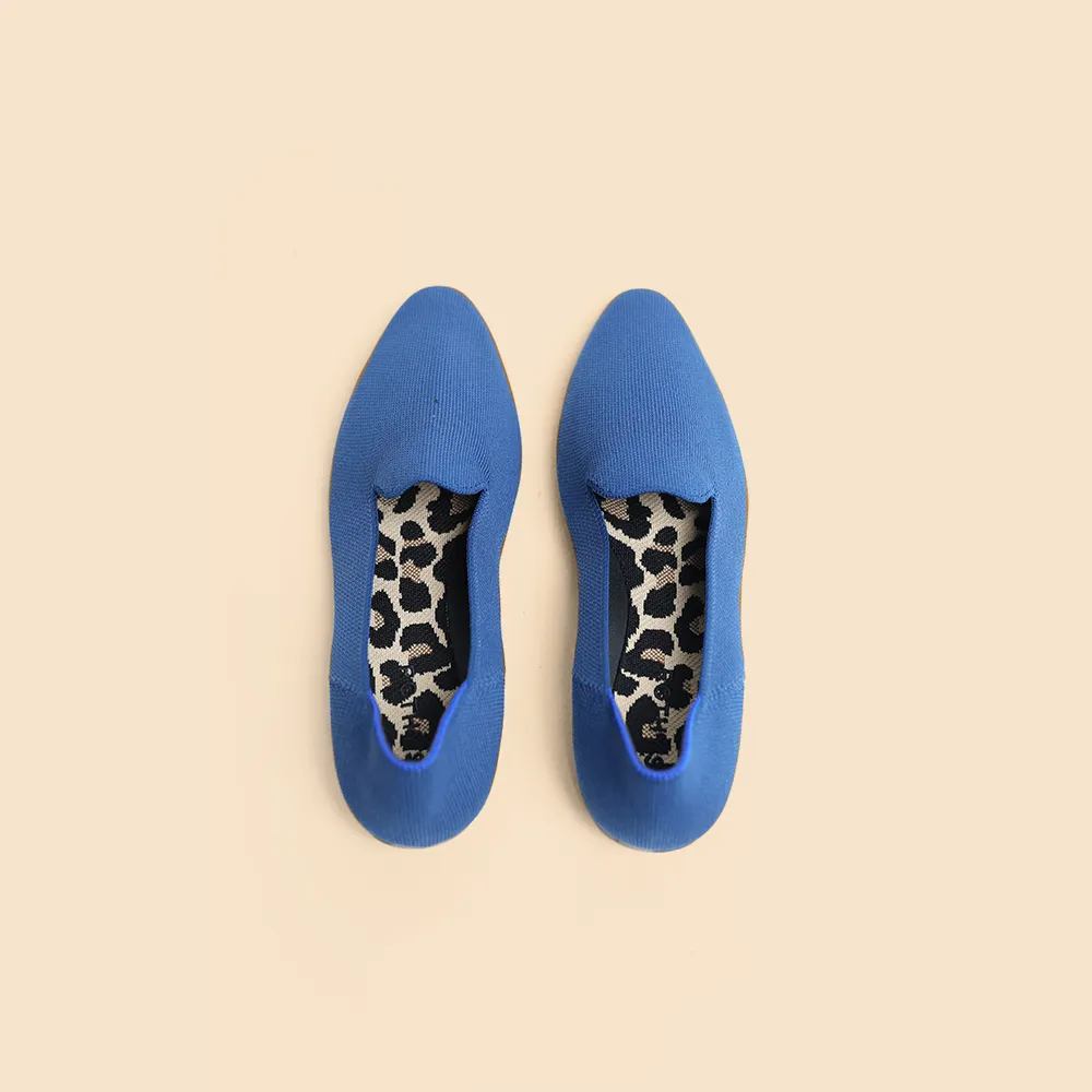 Rothy - Women - The Loafer - Azure Blue Relaxed Fit Shoes Pointed Toe