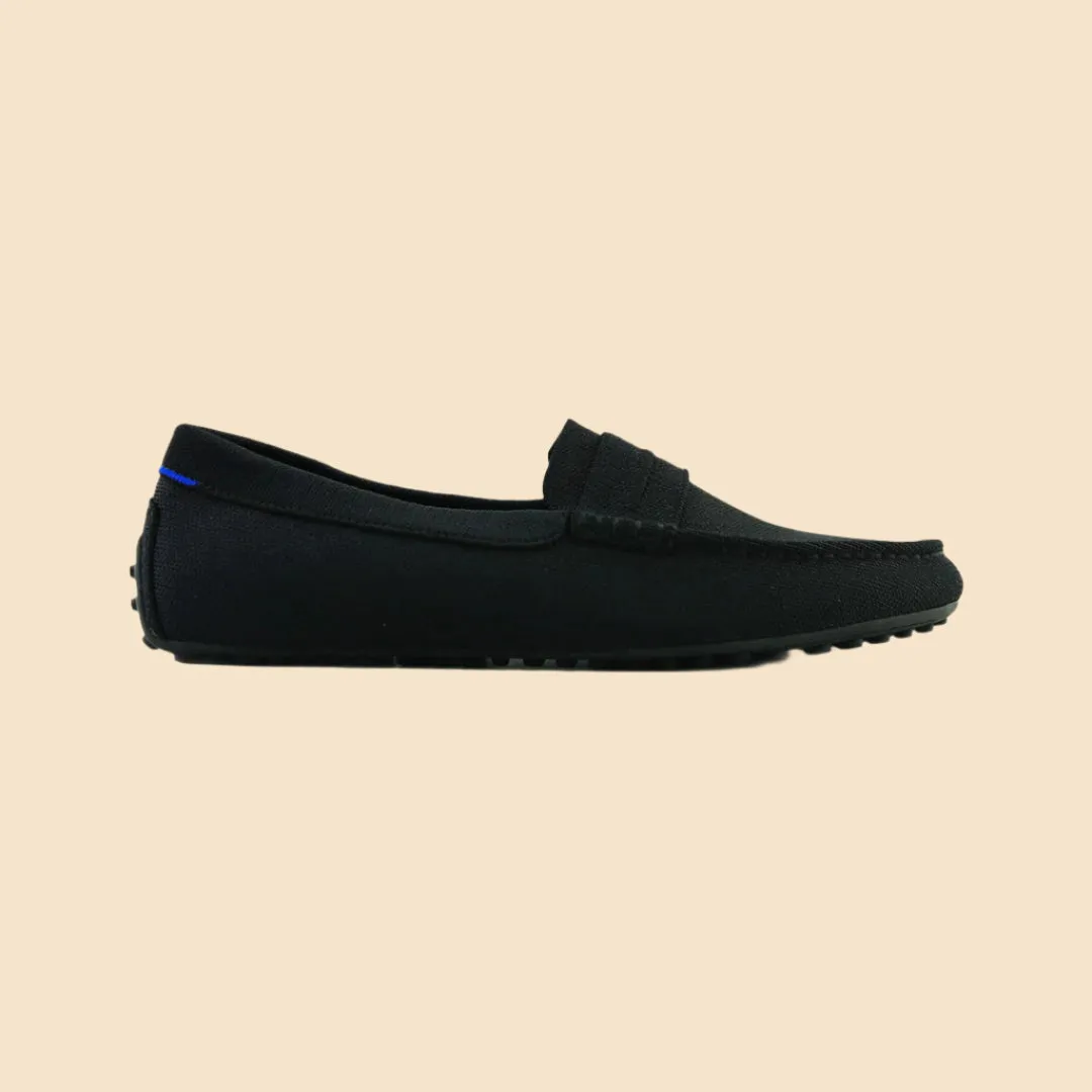 Rothy -  Men - The Driving Loafer - Black Timeless Cushioning Trendy Cushioning