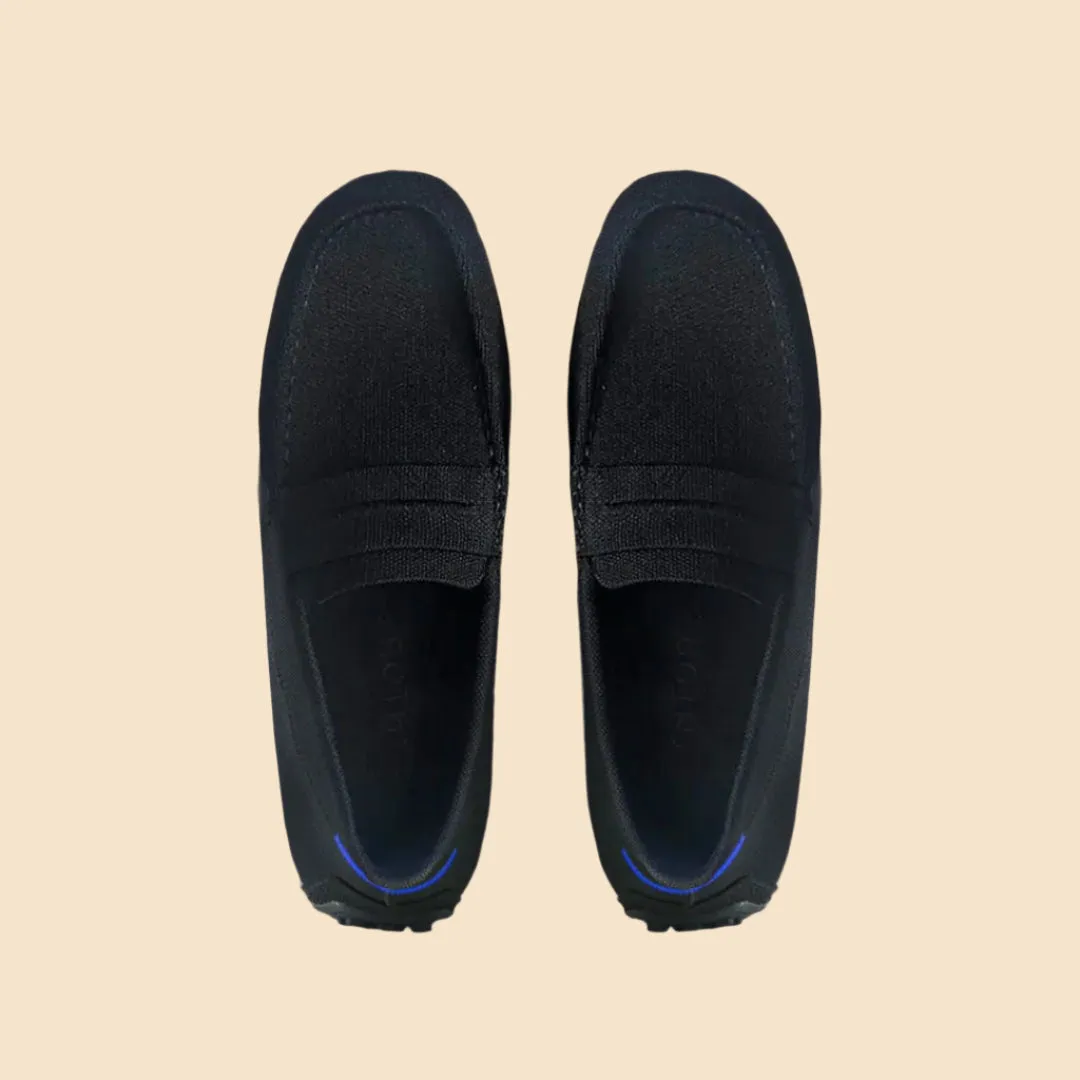 Elegant Comfort Walk Power Rothy -  Men - The Driving Loafer - Black