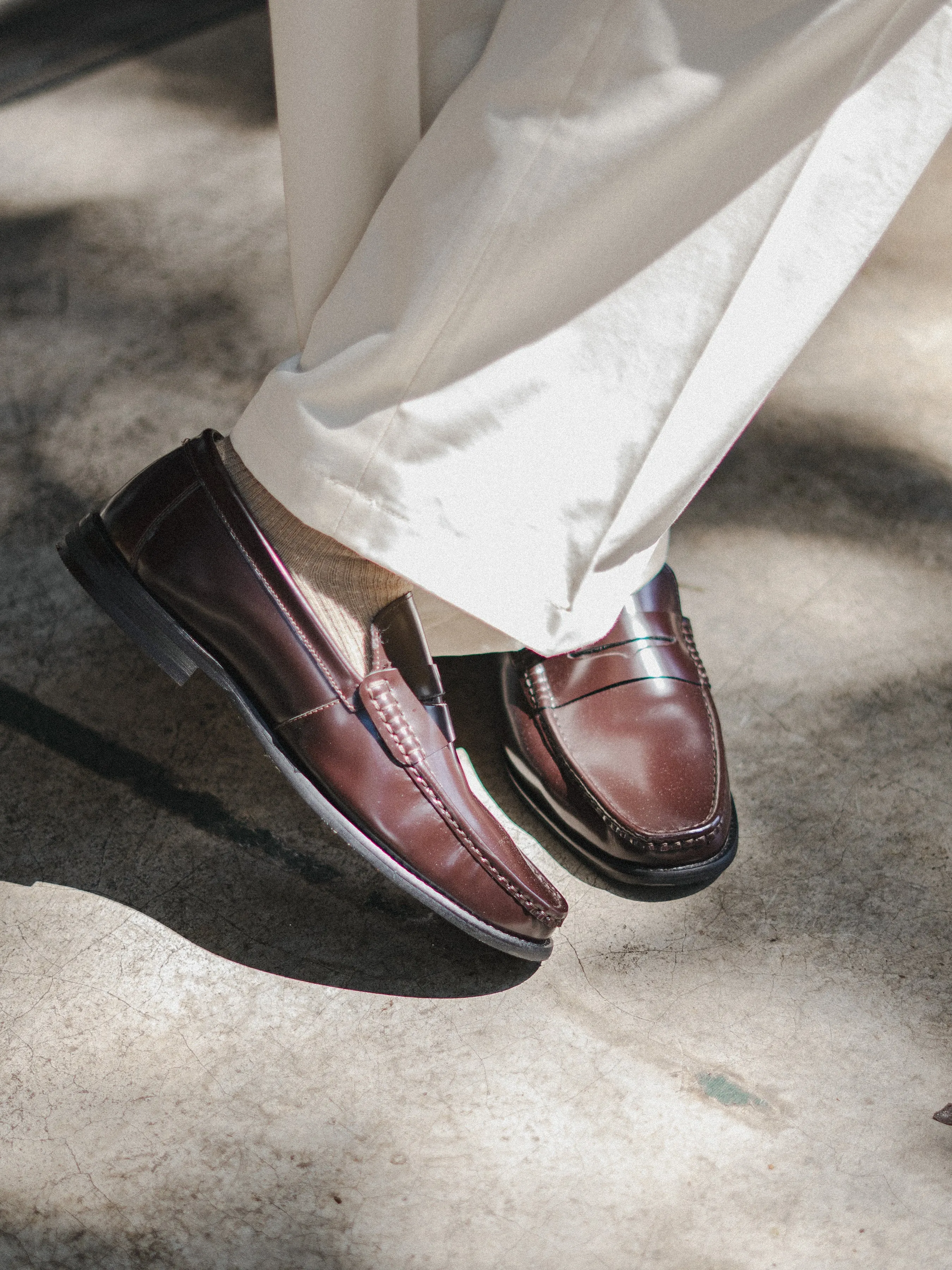 Way True Marco Penny Loafer - Coffee Brown Polished Leather