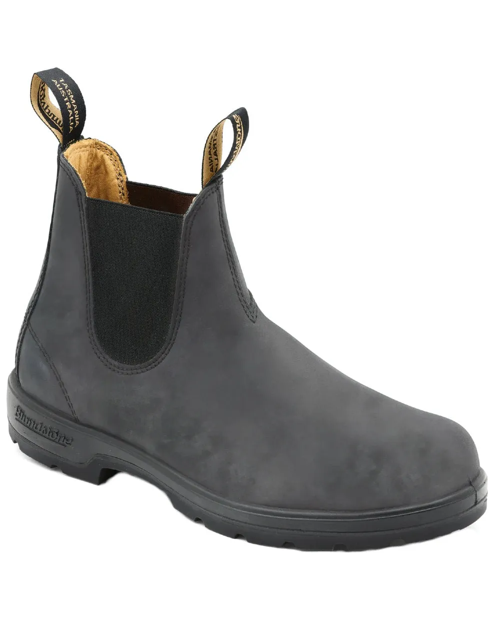 Blundstone 587 Rustic Black Leather Chelsea Boots Gift Idea