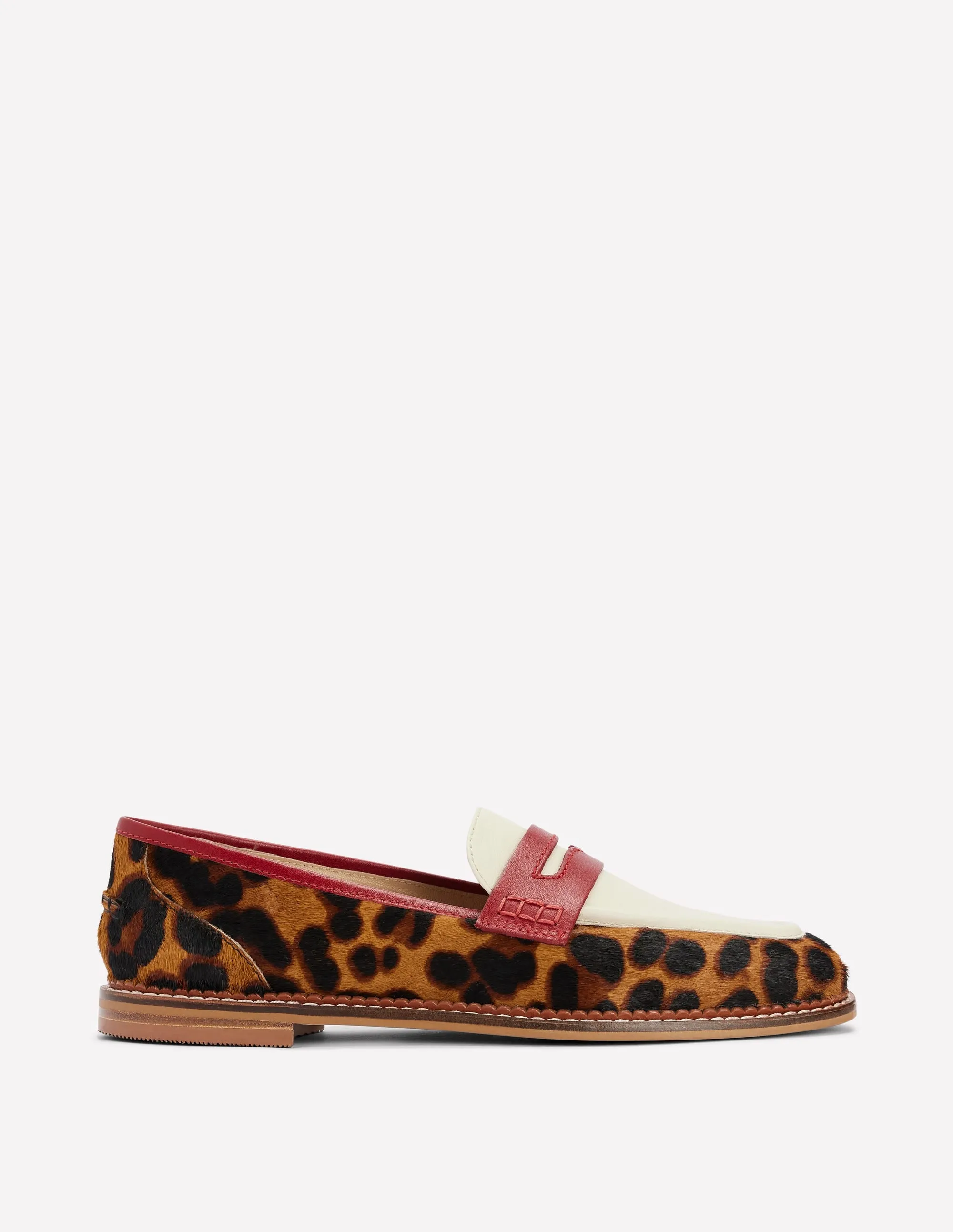 Lunch Break All-day Comfort Footwear Nya Penny Loafers-Leopard Colourblock