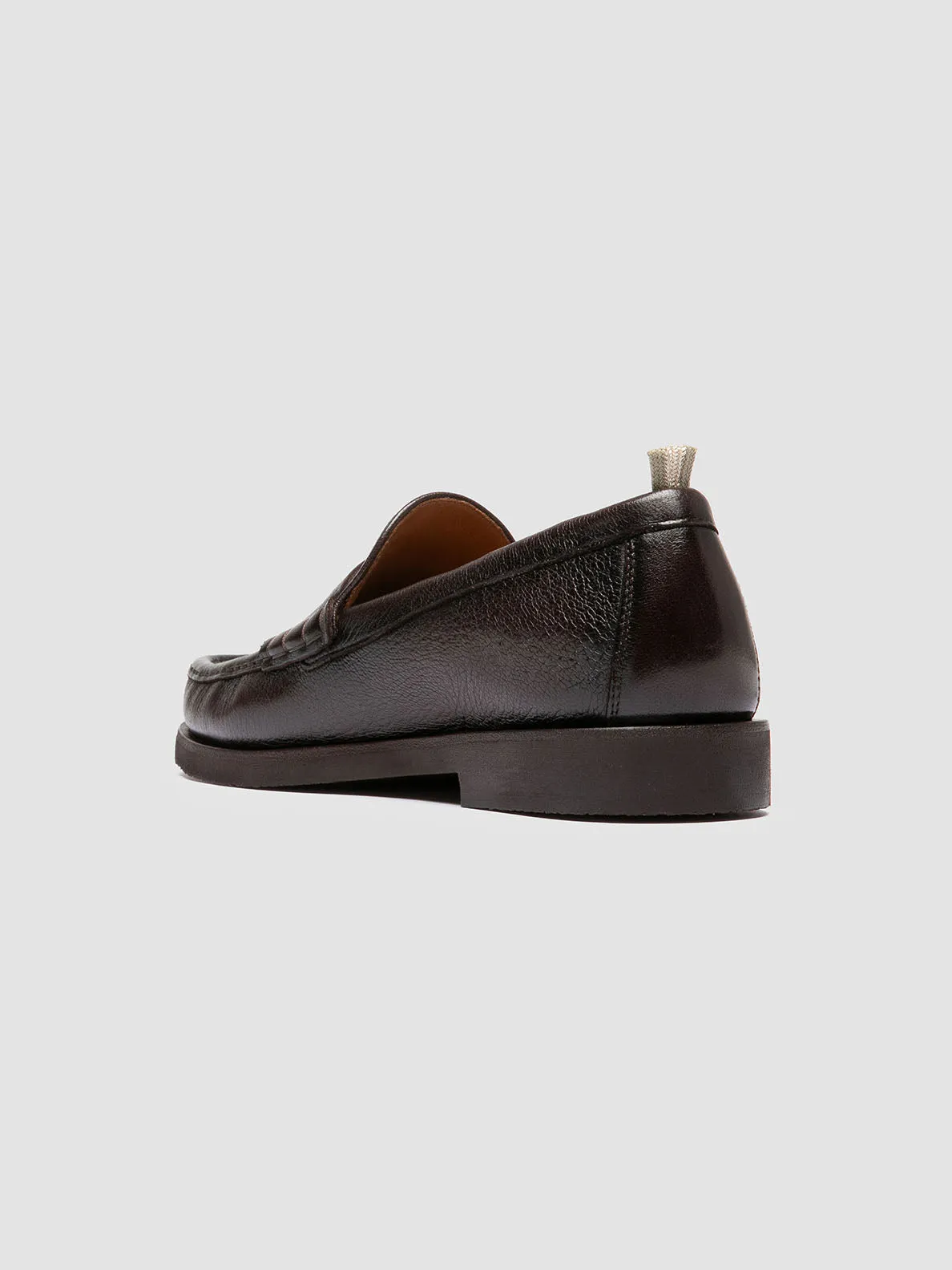 Easy Slip Easy To Clean BALFRON FLEXI 001 - Brown Leather Penny Loafers