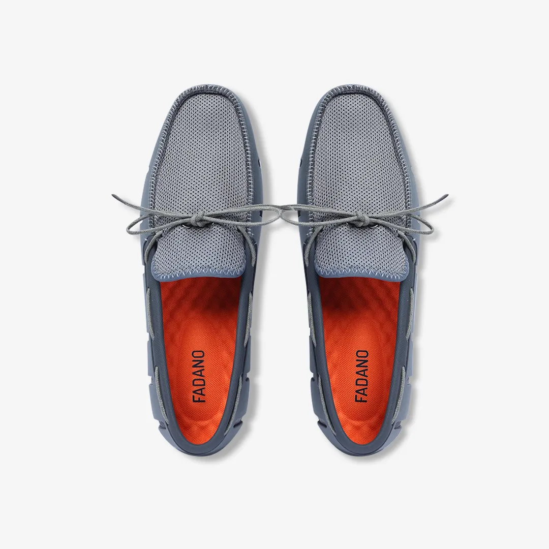 Fadano - Polaris Knot Loafers - Grey Waxed Laces Trendy Appeal