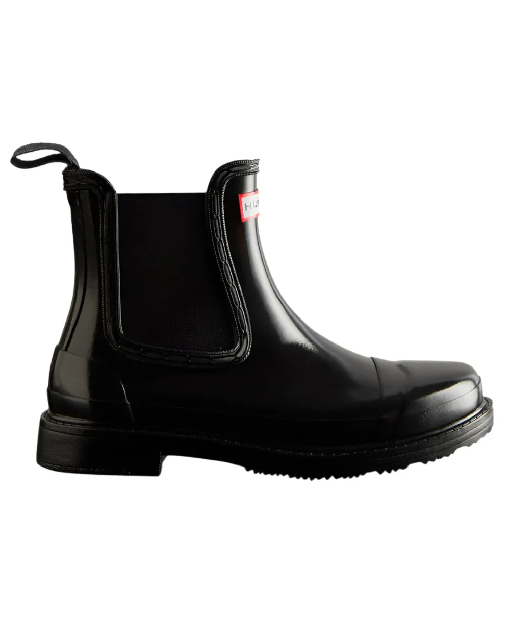 Hunter Womens Commando Gloss Chelsea Boots Comfort Driven